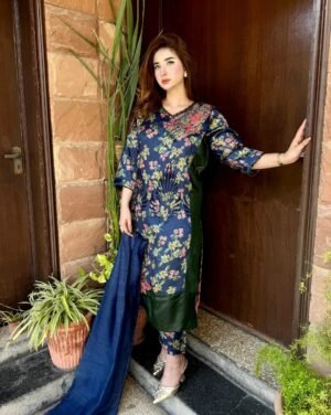 3 Peace Dress (Navy Blue)
