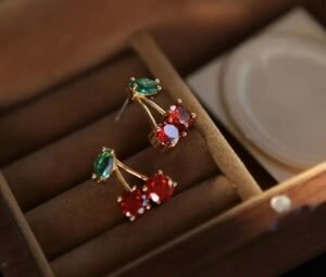 5 BUSINESS DAYS Charming Red Cherry Stud Earrings
